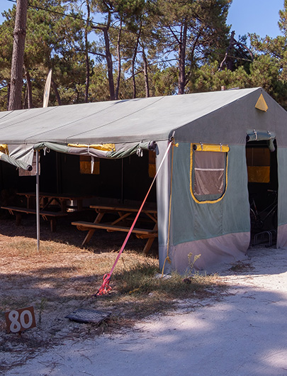 Emplacement Nature du camping Montacabana à Montalivet, pour une expérience de camping authentique en Gironde