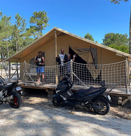 Lodge en location au camping Montacabana à Montalivet dans le Médoc